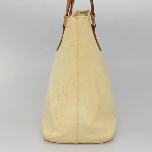 LOUIS VUITTON Monogram Vernis Houston Hand Bag Perle M91342 LV Auth 130722 - Picture 4 of 16